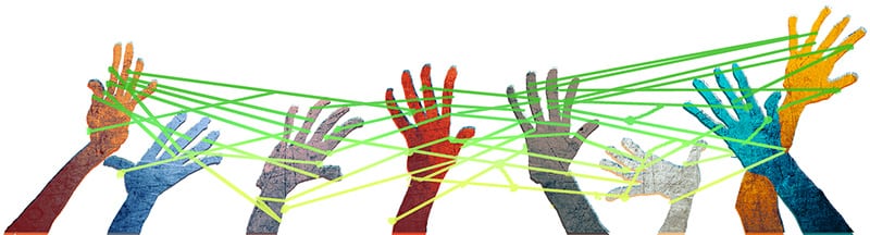 hands threads blockchain