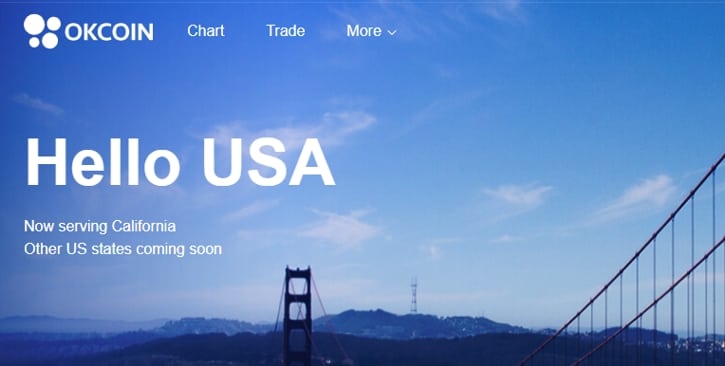 OKCoin открыла торговую площадку в США