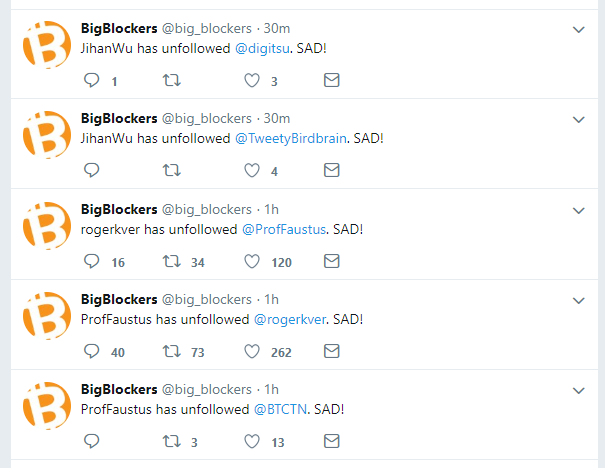 BCH tycoons are blocking each other