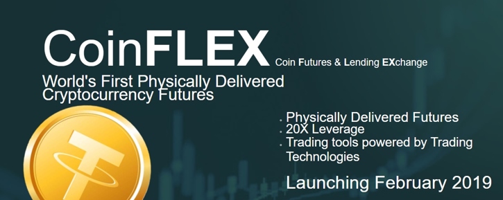CoinFLEX в феврале запустит торговлю криптофьючерсами за Tether с физической поставкой актива