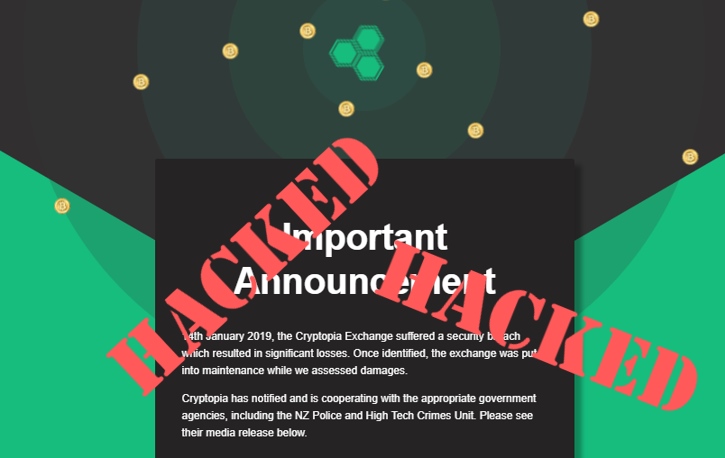 Elementus: Пользователей биржи Cryptopia обокрали второй раз