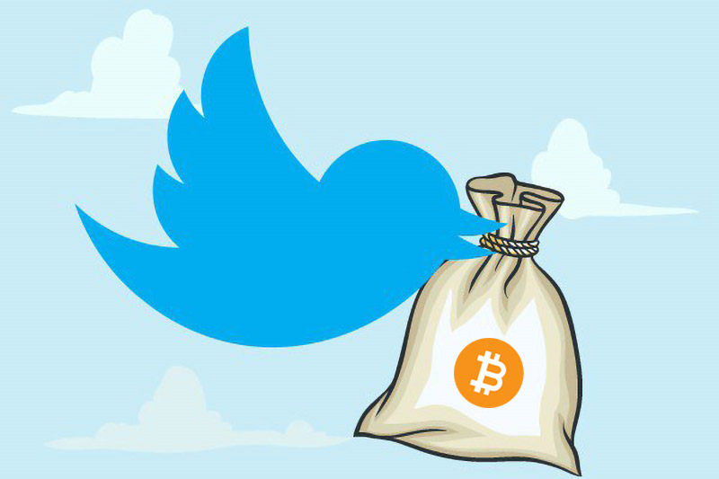 Пользователи Twitter могут получать и отправлять донаты в биткоине