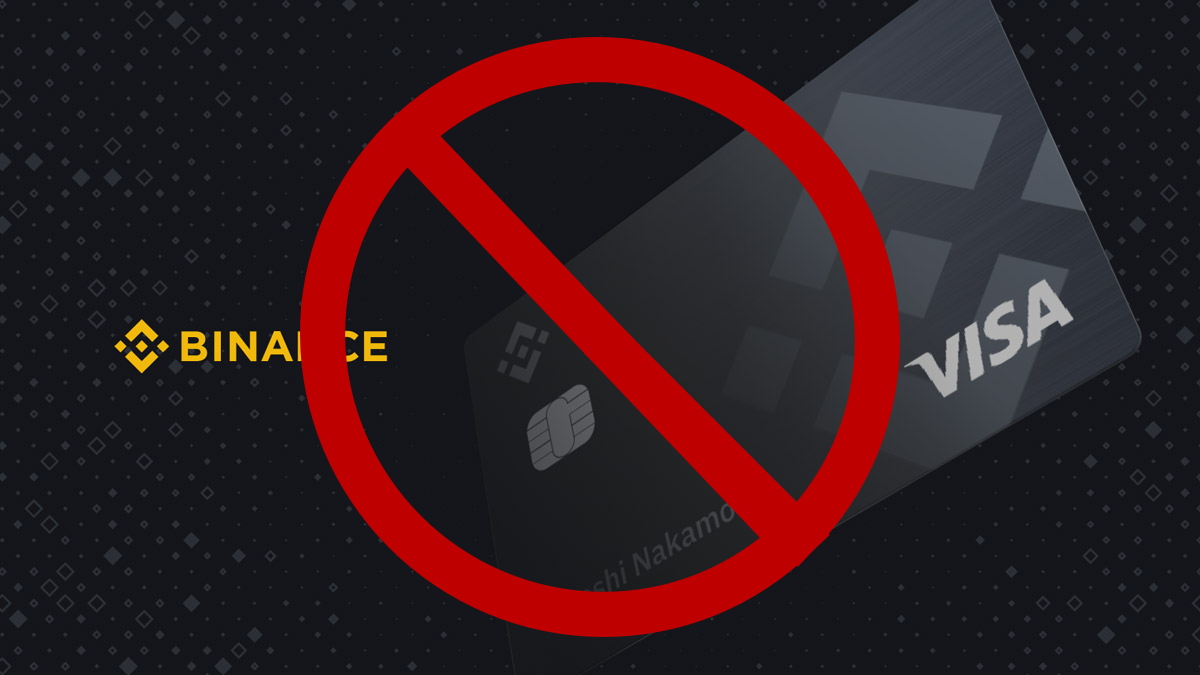 Карта Binance Visa больше не будет работать в Европе