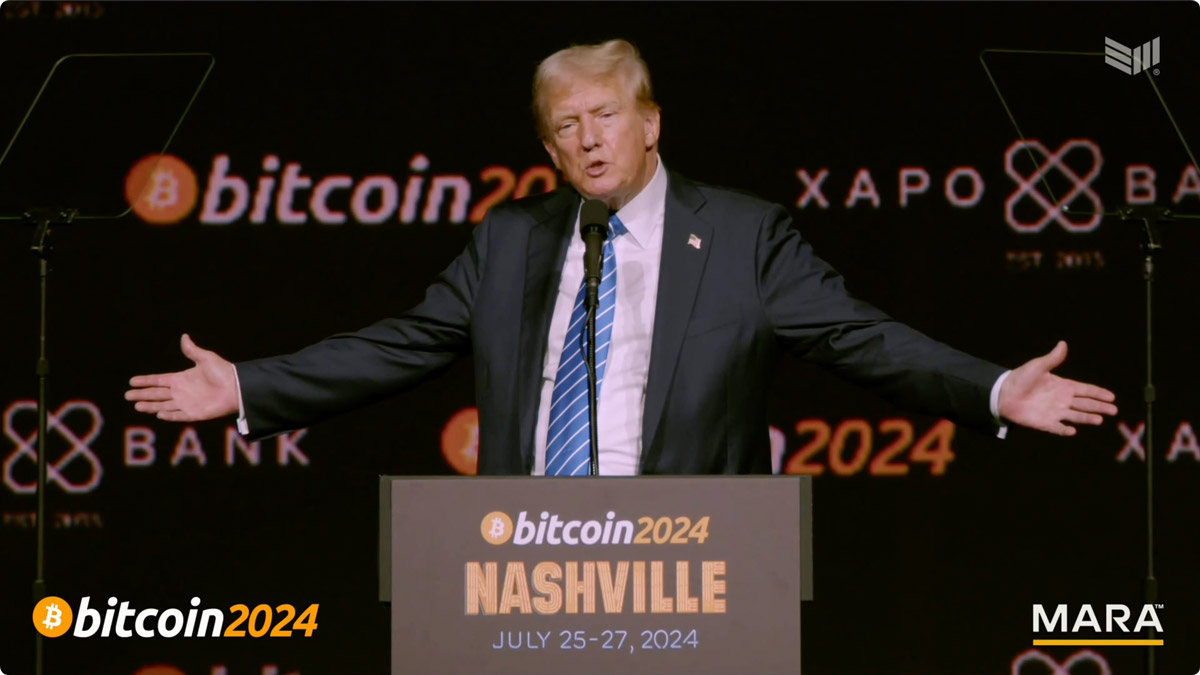 Речь Дональда Трампа на конференции Bitcoin 2024