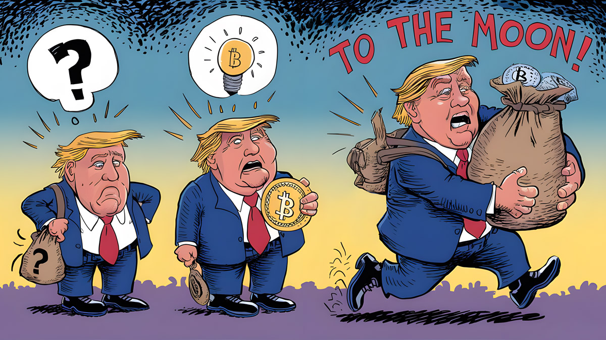 Как Дональд Трамп из главного врага биткоина стал его главным союзником