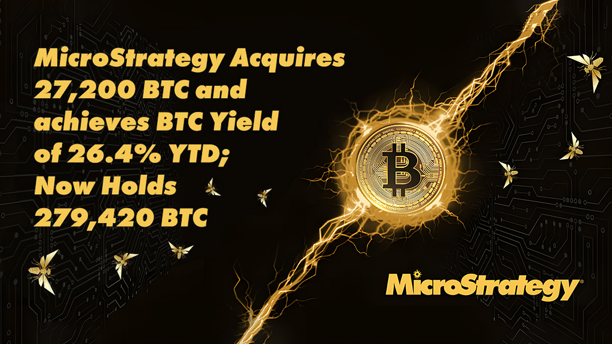 Новая покупка MicroStrategy: 27 200 биткоинов за $2 млрд