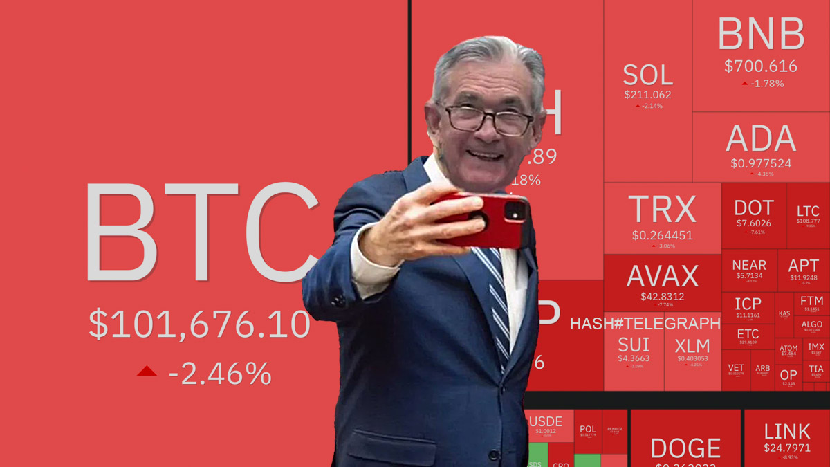 Пауэлл обвалил биткоин ниже $100 000