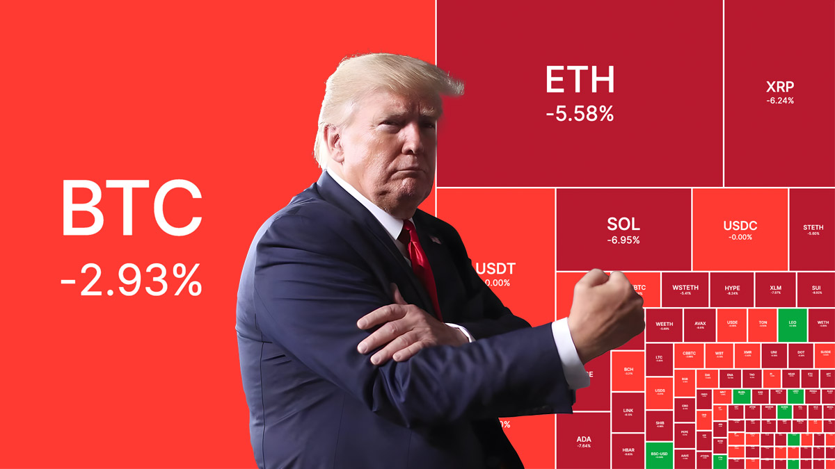 Биткоин упал ниже $115 000 из-за новых тарифов Трампа