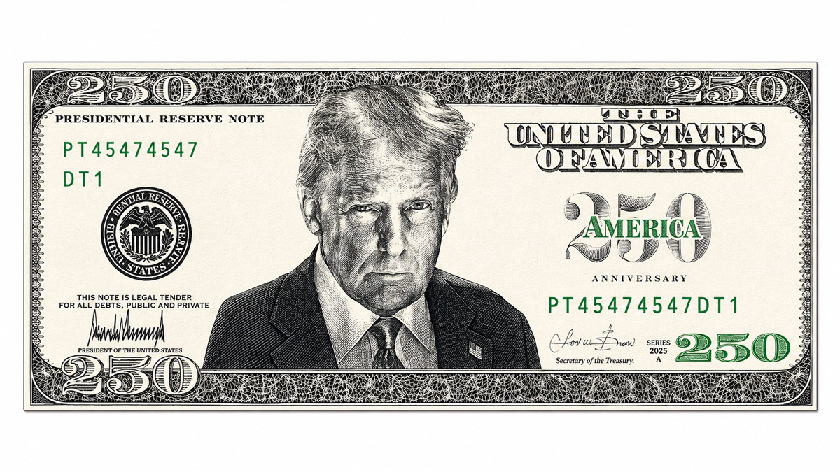 $250 с лицом Трампа: Минфин США разрабатывает дизайн новой банкноты