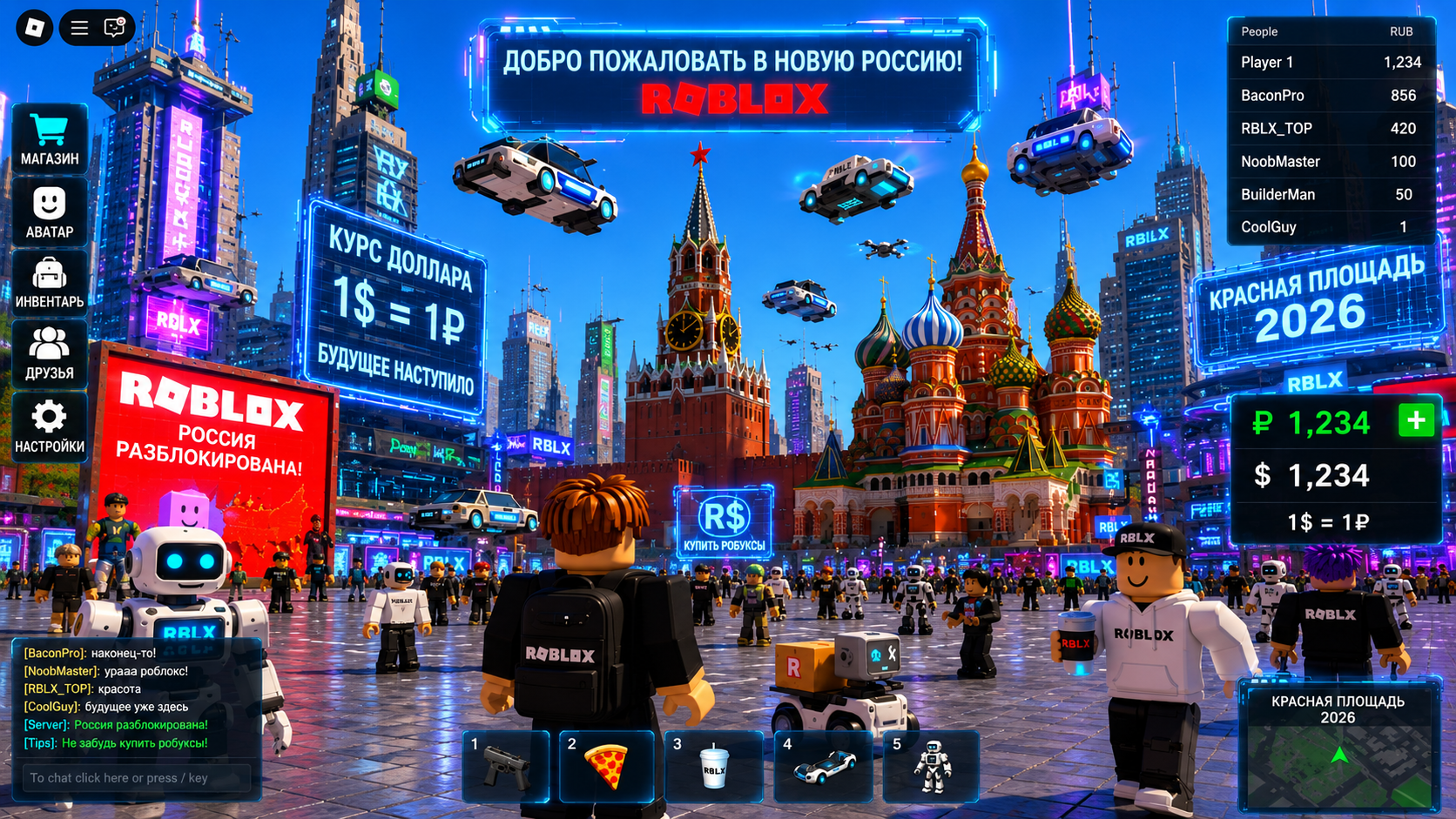 Roblox вернулся в Россию: прецедент для других зарубежных сервисов и мем 67