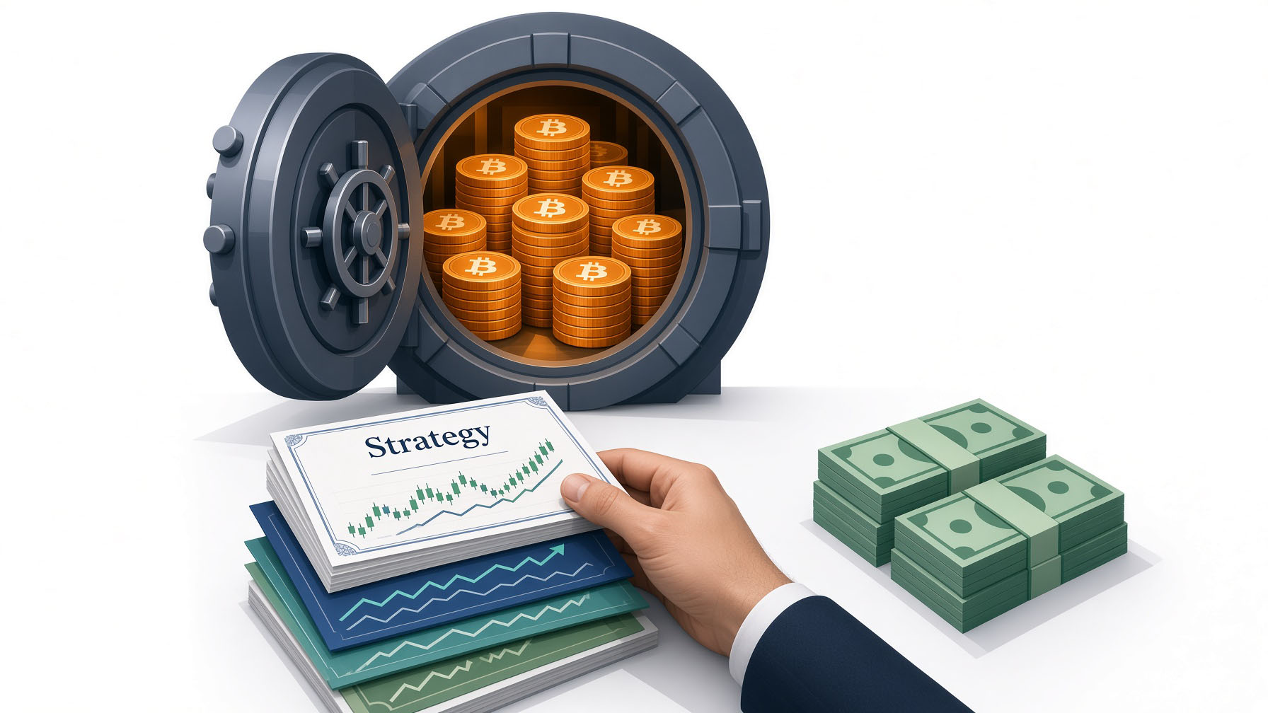Биткоин-резерв нетронут:  Strategy продала акции на $2 млрд и запустила новый пул USD Cash