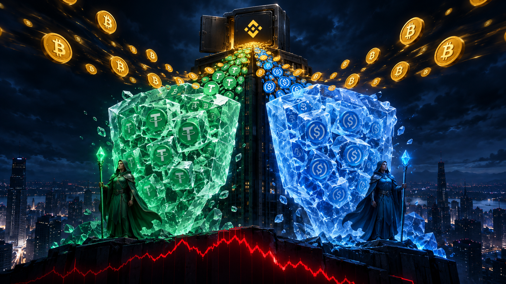 Tether и Circle заморозили до $2,7 млрд на фоне взлома Binance