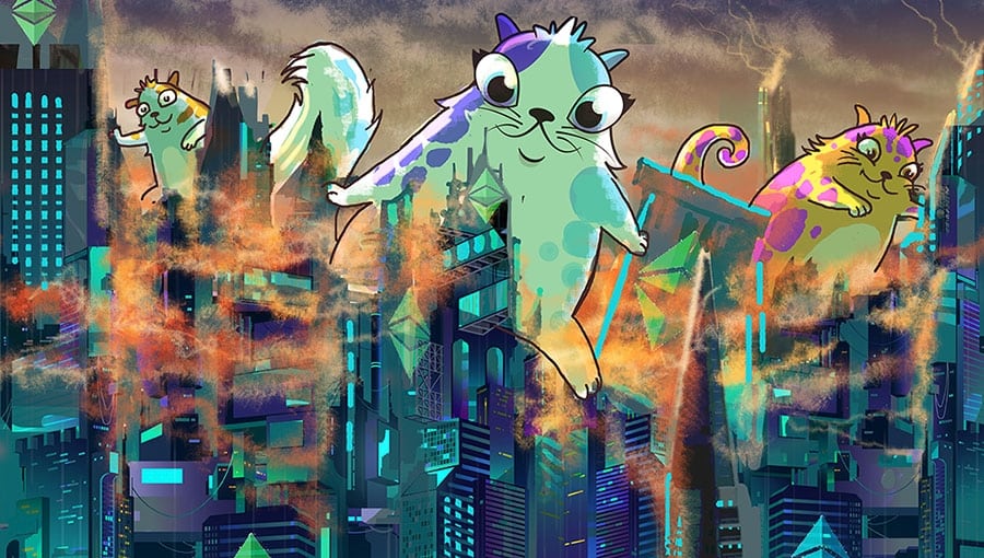 CryptoKitties Godzilla