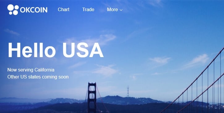 OKCoin сообщила об открытии торговой площадки в США