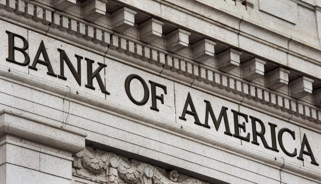 Фиатные транзакции в Bank of America в 60 раз дороже криптовалютных