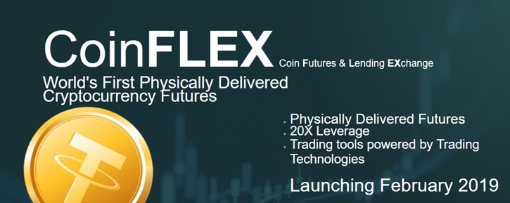 Стартап CoinFLEX в феврале запустит торговлю криптофьючерсами за Tether с физической поставкой актива