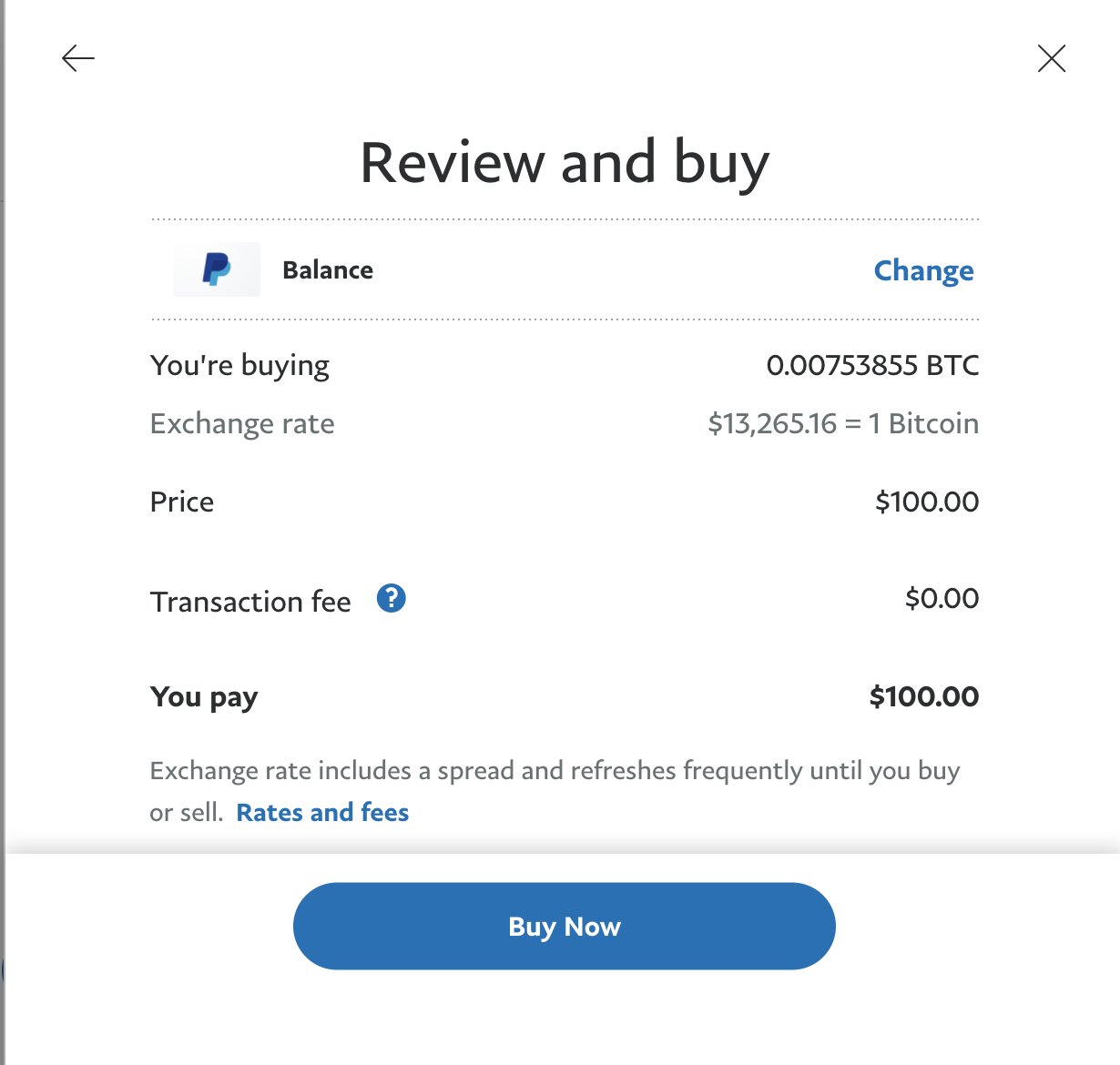 does paypal use bitcoin