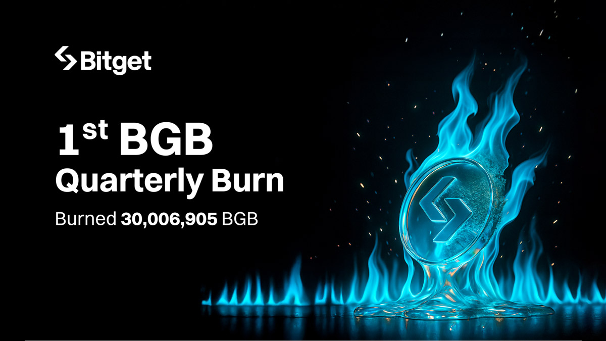 Bitget сожжет BGB токены на сумму $120 млн в рамках ежеквартального механизма сжигания