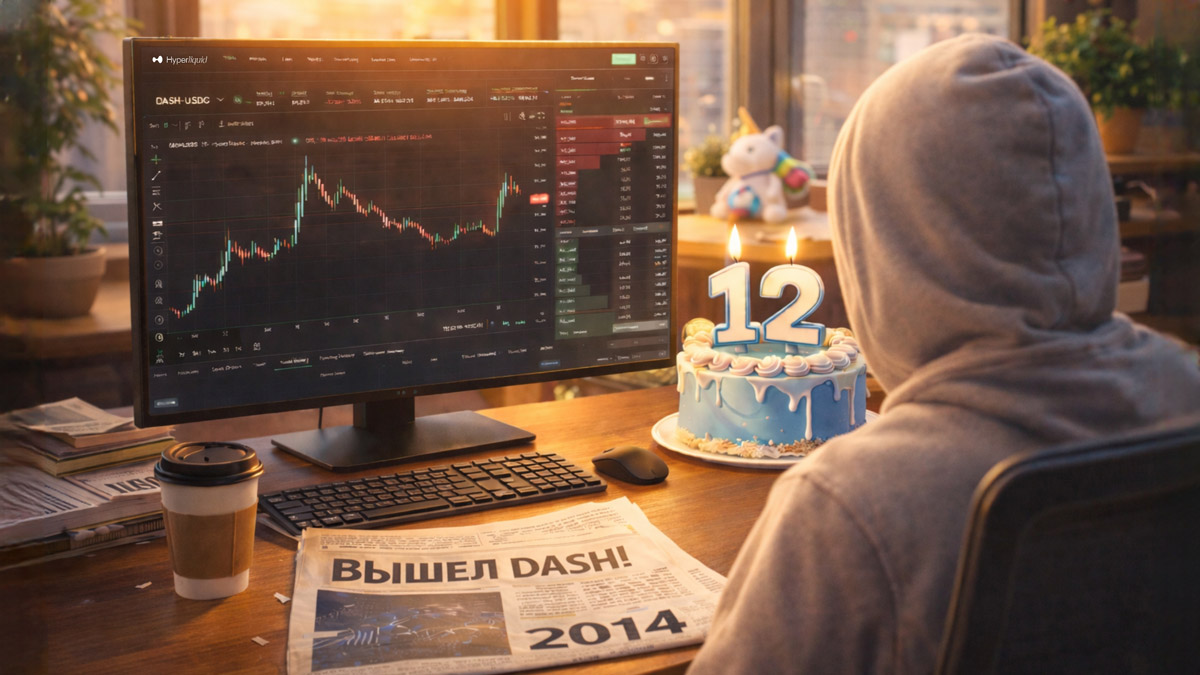 Dash исполнилось 12 лет: день рождения сети и листинг на бирже Hyperliquid