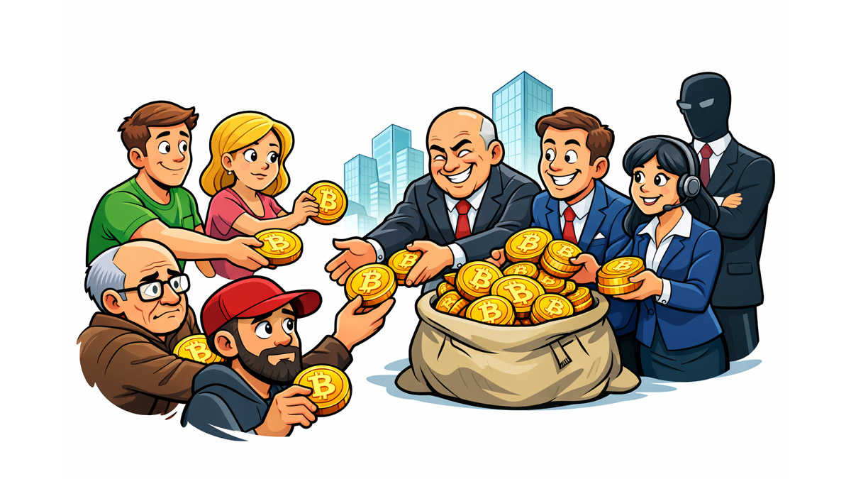 Частные лица отдали корпорациям 489 000 биткоинов в 2025 году